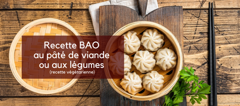 BAO au pâté de viande ou aux légumes (recette végétarienne)